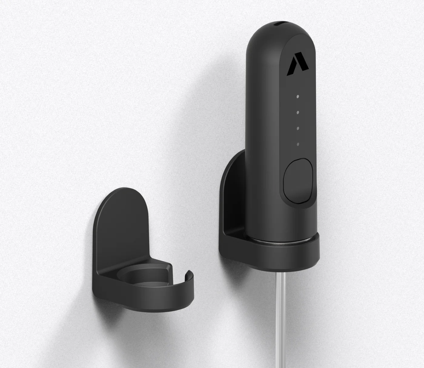 NanoFoamer Wall Mount — black and white